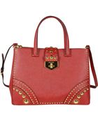 Prada Borsa Donna Pelle Rossa - Lyst