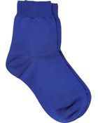 Maria La Rosa Solid Ankle-Length Socks - Lyst