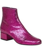 Saint Laurent Glitter Babies 40 Ankle Boots - Lyst