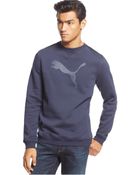 Puma Logo Crew Sweatshirt - Lyst