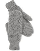 The North Face Cable-Knit Micro-Fleece Mittens - Lyst