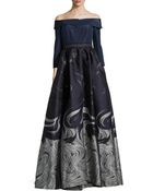 Carolina Herrera Off-The-Shoulder Ball Gown - Lyst