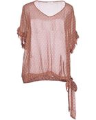 Gold Case Blouse - Lyst