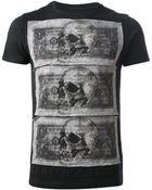 Philipp Plein Dollar and Skull Print Tshirt - Lyst