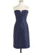 J.Crew Petite Cathleen Dress In Silk Dupioni - Lyst