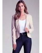 Bebe Peplum Jacket - Lyst