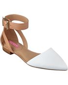 Isaac Mizrahi New York Evelyn Leather Color-Block Flats - Lyst