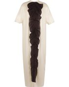 Vika Gazinskaya Belted Ruffle-Front Cloquã© Gown - Lyst