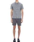 Marc By Marc Jacobs Gridpattern Nubby Bermuda Shorts - Lyst