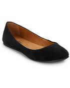 Lucky Brand Suede Ballerina Flats - Lyst