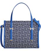 Tommy Hilfiger H Group Monogram Jacquard Mini Convertible Shopper - Lyst