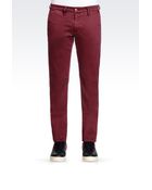 Armani Jeans Extra Slim Fit Trousers In Stretch Cotton - Lyst