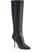 Jimmy Choo Drape Leather Knee-High Boots - Lyst