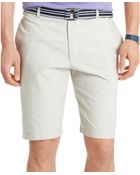 Izod Belted Oxford Shorts - Lyst