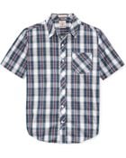 Volcom Weirdoh Plaid Short Sleeve Woven Shirt - Lyst
