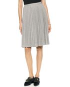 Line & Dot Hillary Pleat Midi Skirt Heather Grey - Lyst