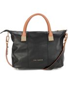 Ted Baker Metal Square Leather Tote Bag - Lyst