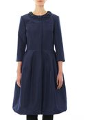 Oscar de la Renta Embellished Silkfaille Coat - Lyst