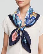 Ferragamo Foulard Gemma Elephant Square Silk Scarf - Lyst