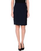 Jil Sander Knee Length Skirt - Lyst