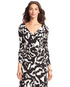 Diane von Furstenberg Dvf Behati Silk Jersey Wrap Top - Lyst