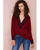 Nasty Gal Boys Club Sweater - Burgundy - Lyst