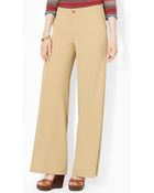 Ralph Lauren Lauren Wide Leg Pants - Lyst