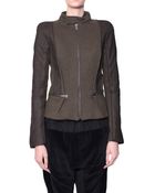 Haider Ackermann Savoia Leather An Wool Jacket - Lyst