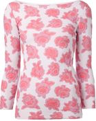 Nina Ricci Floral Top - Lyst