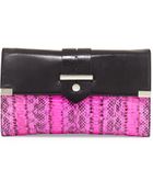 Milly Makenna Watersnake Clutch Bag - Lyst