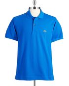 Lacoste Pique Cotton Polo Shirt - Lyst