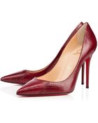 Christian Louboutin Decollete 554 Watersnake - Lyst