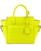 Reed Krakoff Atlantique Mini Perforated Tote Bag Yellow - Lyst