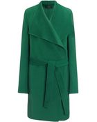Joseph Double Cashmere Lisa Long Coat In Algue - Lyst