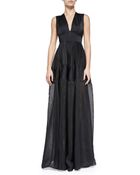 Alexis Thiago Tiered Organza Gown - Lyst