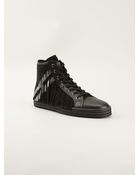 Hogan Rebel Fringed Hi-Top Sneakers - Lyst