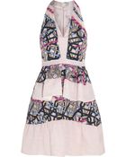 Peter Pilotto Circuit Embroidered Cloqué Mini Dress - Lyst