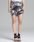 Helmut Lang Skirt Twist Meteor Print Mini - Lyst