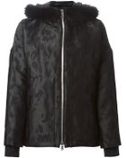 Moncler Gamme Rouge Racoon Fur Trimmed Padded Jacket - Lyst