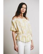 Free People Womens Shades Of Cool Printed Top - Lyst
