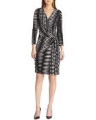 Josie Natori Printed Jersey Wrap Dress - Lyst