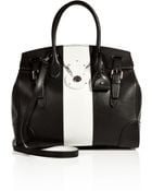 Ralph Lauren Collection Twotone Leather Soft Ricky 18 Tote - Lyst