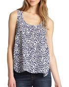 Joie Neely Printed Racerback Tank Top - Lyst