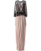 Marios Schwab Cape Gown - Lyst
