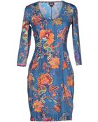 Just Cavalli Short Dress - Lyst