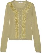 Valentino Embellished Woolblend Cardigan - Lyst