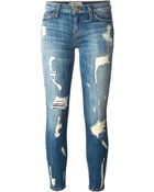 Current/Elliott 'The Stiletto' Cropped Skinny Jeans - Lyst