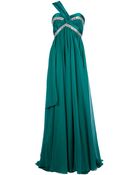 Zuhair Murad Asymmetric Shoulder Strap Dress - Lyst
