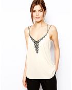 Asos Laid On Lace Cami Top - Lyst