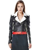 Again Bowie Lamb Skin Moto Jacket - Lyst